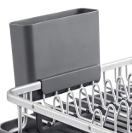 Escurridor de vajilla de aluminio grande, estante de <span class=keywords><strong>cocina</strong></span>, organizador, escurridor de platos - Product Image 3