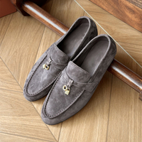 Klassische Herren-Loafer im italienischen Stil aus echtem Leder, bequeme Anzugschuhe für den täglichen Geschäftsgebrauch, luxuriöser italienischer Stil für Herren, Original