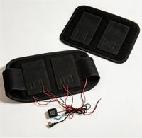 Kit de 4 láminas calefactoras de grafeno con un controlador para cuatro películas calefactoras, multizona, tamaño personalizado, voltaje y temperatura ajustables, para chalecos y chaquetas calefactables