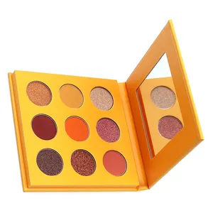 Melhor Paleta De Sombra Metálica Acabamento Em Pó Forma Multi Shimmer Maquiagem 9 Cores Sombra