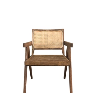 Sillón de Jardín de Madera de Roble Macizo con Detalles en Ratán, Venta Directa de Fábrica - Product Image 3