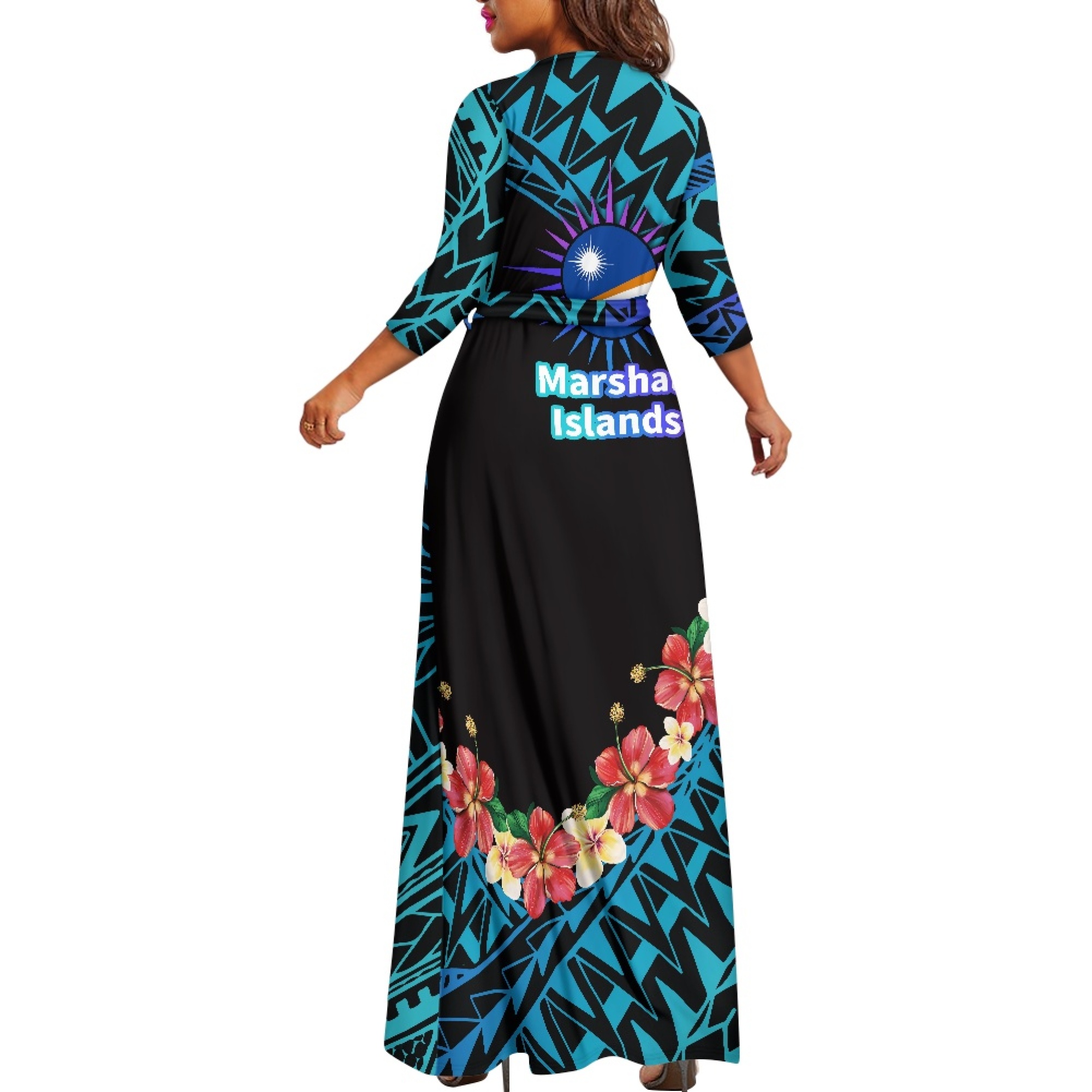 sachin and babi light blue dress Azazie Milton Emerald A-Line Pleated Stretch Satin Dress main image 0