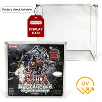 Étui de protection personnalisé en acrylique pour cartes de jeu, boîte de présentation haute clarté et anti-UV pour cartes à collectionner