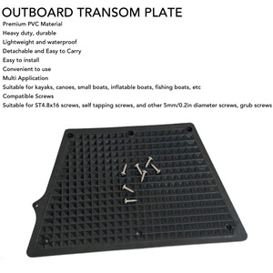 Plaque de montage de moteur trapézoïdale 32x21cm en plastique antidérapant, accessoire universel pour kayak, pour la pêche en lacs et rivières - Product Image 4