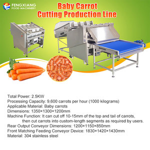 Machine commerciale de découpe de têtes et de queues de carottes 1000 kg/h, ligne de découpe et de finition des extrémités de carottes et de radis pour usine de transformation - Product Image 5