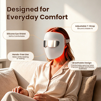 Máscara de Terapia de Luz Infrarroja de Grado Médico para Terapia Facial con Luz Roja, Máscara Facial LED