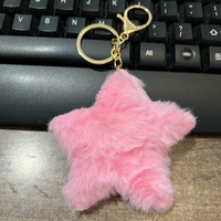 Nouveau Porte-clés en Peluche Pentagramme Mignon et Simple 2026, Pendentif Étoile, Petit Cadeau pour Sac à Main Femme et Voiture