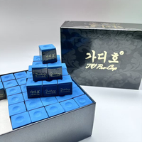 S.Q.F Premium TV Pro-Cup Billard-Kreide Blau Professionelle Qualität Glatter Halt Luxusverpackung 144 Würfel Geschenkbox