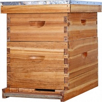 Nouvelle Offre Spéciale : Ruches Langstroth en Bois Enduit de Cire, Ensemble Complet de 10 Cadres, Joint en Queue d'Aronde, Épaisseur 20mm