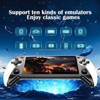 Konsol Game Retro Genggam X9 dengan 10000 Game Terpasang Sistem Operasi Android Layar IPS 3,5 inci