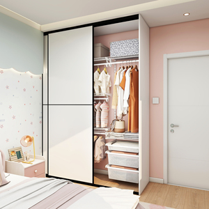 Porta <span class=keywords><strong>Scorrevole</strong></span> Moderna in OSB MDF per <span class=keywords><strong>Armadio</strong></span> da Camera da Letto Design Pieghevole ed Estensibile - Product Image 1