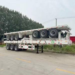 Rieles <span class=keywords><strong>de</strong></span> remolque con plataforma, plataformas usadas, 3 Axle 40FT 45ft - Product Image 3