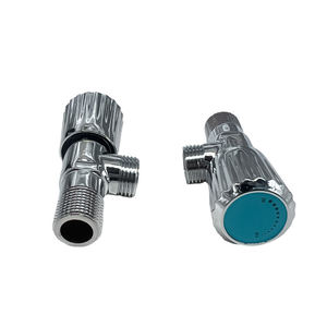 Brand-name brass <b>valve</b> <b>body</b>, brass <b>valve</b> core, plastic handle, sanitary angle <b>valve</b> - Product Image 6