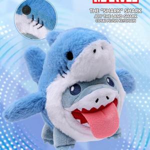 Collection Officielle Hot Toys <span class=keywords><strong>Marvel</strong></span> Jeff Land Shark Cosbi Super-héros Cosplay Porte-clés en Peluche PVC - Product Image 5