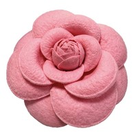 Buatan tangan 10CM kain besar bunga kamelia Pin bros korsase Pin kerah untuk pakaian wanita topi aksesoris perhiasan