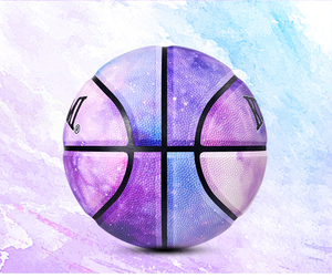 Оптовая продажа на заказ, модный баскетбольный мяч из искусственной кожи с изображением звездной ночи Ван Гога - Product Image 5