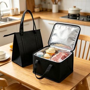 Bolsa Térmica Portátil Personalizada de Tela No Tejida para Almacenamiento, Entrega, Almuerzo, Picnic y Compras - Product Image 1