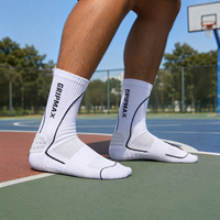 Chaussettes avec logo personnalisé, taille et couleur personnalisées, emballage personnalisé |   Chaussettes de sport anti-ampoules absorbant les chocs et à séchage rapide pour l'entraînement