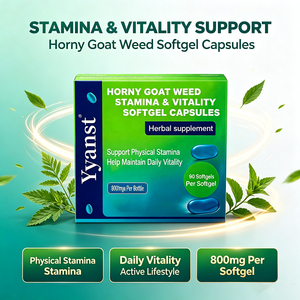 Extrait naturel de Horny Goat Weed 800mg Gélules pour la vitalité et la résistance 90 unités Stimule l'énergie physique et l'endurance Marque privée OEM - Product Image 6