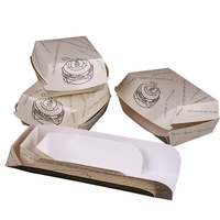 Boîte à hamburger en carton ondulé personnalisée |   Boîte à emporter pour hamburgers en papier kraft |   Emballage alimentaire écologique en forme de coquille avec logo