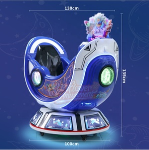 Nouveau Kiddy Rides Motor Bike Arcade Game Machine Capsule Space Mini Bike <span class=keywords><strong>Coin</strong></span> Pusher pour enfants 220V Construction en métal - Product Image 6