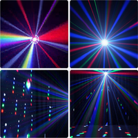 Nouvelle Lumière de Scène LED Animée Pleine Couleur à Quatre Bras, Effet Boule Magique, Laser Nid d'Abeille, Stroboscope, Lumière à Effet Mini-Tornade pour KTV et Disco