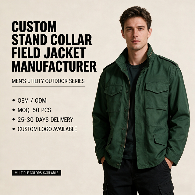 Factory Direct Sales M65 Field Jacket Outdoor Jungle Green Winter Tactical Canvas Breathable Camouflage with Low Price