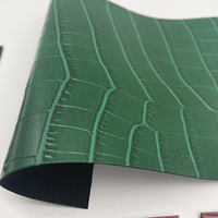 ECO Pu pola simpul bambu buaya kulit sintetis untuk tas dompet sepatu menghias notebook Kasus kain kulit imitasi