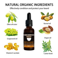 Huile de croissance de barbe pour homme de qualité supérieure, tenue forte, anti-frisottis, parfum boisé |   Extrait de plante 100% naturel pur en vrac 1 kg
