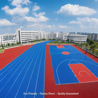 Lapisan Semprot Atletik Sekolah Menengah Atas EPDM untuk Lintasan Lari Sesuai Standar EN 14877 Ketebalan Standar 13mm untuk Kampus di Filipina