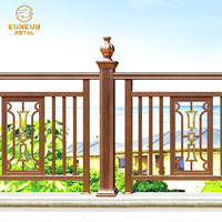 Balustrade de mains courantes en alliage d'aluminium pour villa, intérieur et extérieur, plancher d'escalier, support élégant, pièces détachées pour la maison, design moderne