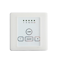 Ventilateur de plafond à écran en verre 5 vitesses avec interrupteur de commande d'éclairage et télécommande infrarouge, technologie NFC intelligente, portée 10-50m