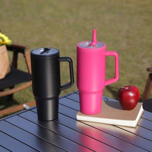 40oz H5.0 Handle <b>Car</b> Travel Tumbler Vacuum <b>Mug</b> Lid Straw Non-Slip Base ODM Custom Color - Product Image 5