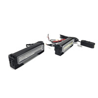 12V Rot-Blaue LED-Warnleuchte, Hochintensives Notfall-Blinklicht für Auto, Van, Pickup-Truck und Arbeitsfahrzeuge
