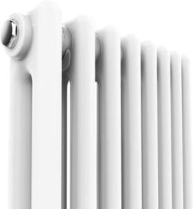 BODE <span class=keywords><strong>Radiateur</strong></span> traditionnel en <span class=keywords><strong>fonte</strong></span> de style blanc Double colonne verticale Colisée Radiateurs de salle de bain 2 panneaux - Product Image 4