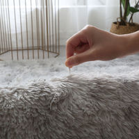 Tapis personnalisés pour le salon Tapis de sol moelleux décoratif pour la maison Tapis Tie Dyed Tapis gris clair Shopping en ligne