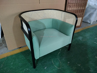 Canapé d'angle individuel en rotin tressé de luxe moderne, confortable et minimaliste, de haute qualité, pour la vente en gros