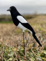 Leurres de chasse Floqué Magpie Leurre Oiseaux Pour Piège Oiseau Peint Décoration De Jardin