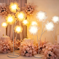 Lampe sur pied LED personnalisée en forme de pivoine et de tournesol, alimentée par courant alternatif, durable, idéale pour les mariages, les fêtes, les hôtels, les restaurants et les événements