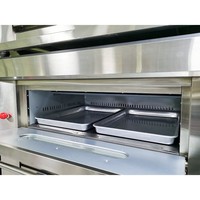 Horno de Convección Portátil de Acero Inoxidable con Control Digital y Alta Temperatura para Restaurante, Panadería, Pizzería