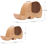 Porte-stylos et crayons en bois en forme d'éléphant mignon, support multifonctionnel, pot à crayons, organisateur de bureau