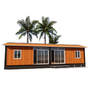 Maison conteneur sécurisée extensible de 20 pieds, Villa préfabriquée mobile en acier léger de 2 à 4 chambres avec salon, style Mid-Century, Marque <span class=keywords><strong>MULIN</strong></span> - Product Image 1