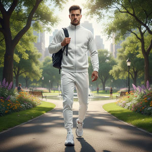 Ensemble de survêtement décontracté pour homme Wembley Sports, collection hiver, avec sweat à capuche et pantalon de jogging, personnalisable avec logo – Offre spéciale - Product Image 2