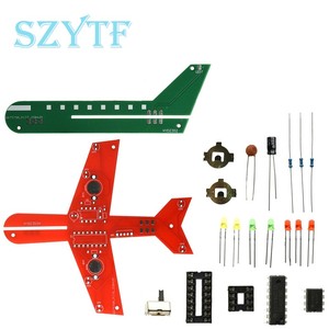 Máy bay nhỏ dẫn dòng chảy Đèn Kit điện tử tự làm Hàn bài tập thử nghiệm bảng mạch bộ phận Flash mạch làm ICS - Product Image 1