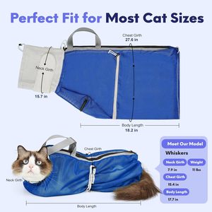 Bolsa de Transporte para Mascotas, de Malla, para Baño, Peluquería, Vacunación, Portátil, de Oxford, para Gatos - Product Image 4