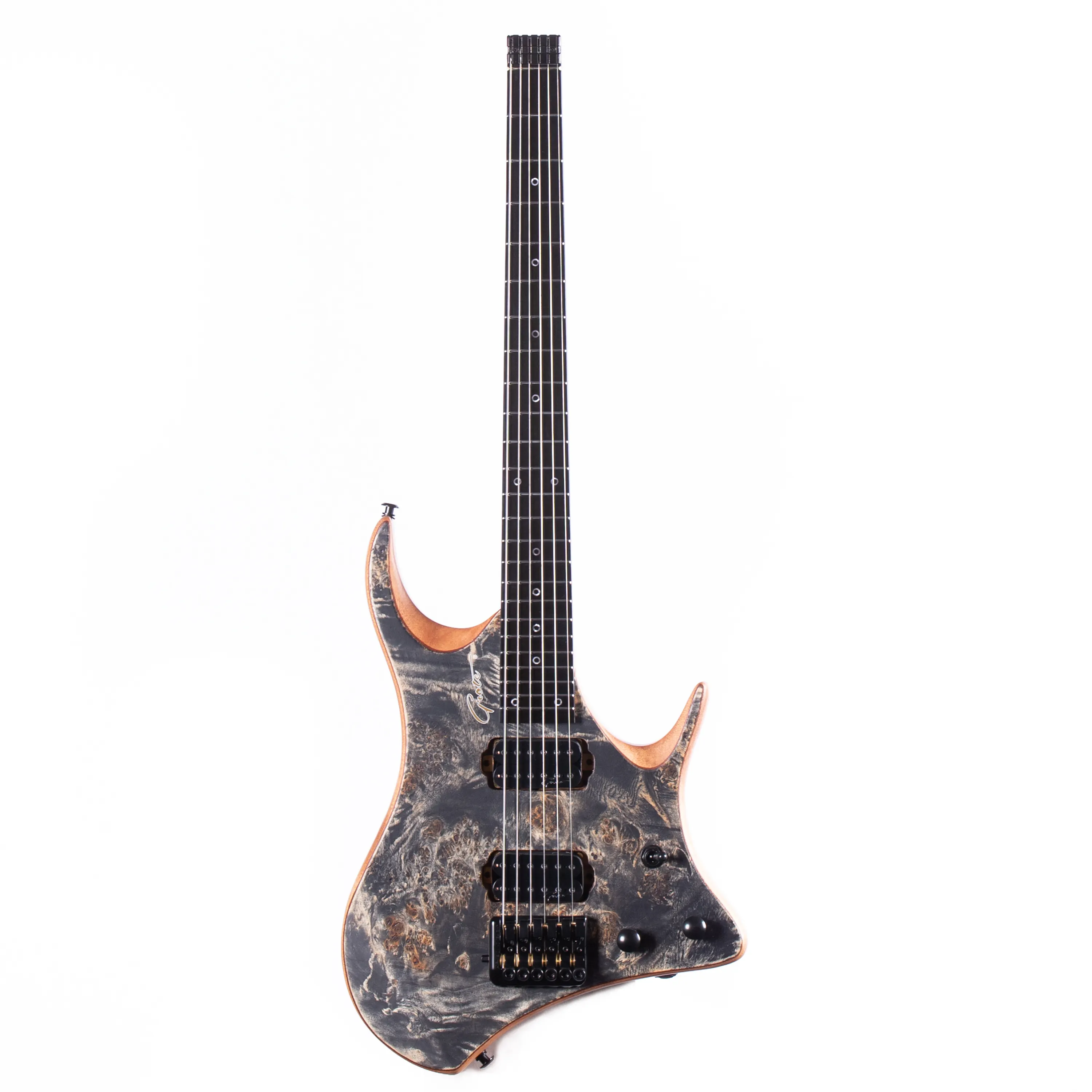 Feito na china personalizado alta qualidade barato rosewood headless guitarra elétrica
