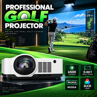 Projecteur de projection immersif professionnel 6500 lumens 0.44:1 à courte focale WUXGA 3LCD laser pour simulation de golf