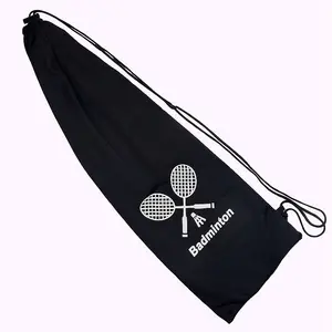 OEM & ODM ultraleichte weiche Tennis- und Badminton-Rakettenbeutel Unisex Kordelzugbeutel bequemer Träger für Fledermäuse Fledermaus-Aufbewahrungstasche