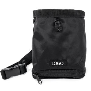 Rock Climbing <b>Chalk</b> Bag for Bouldering, Weightlifting, <b>Gymnastics</b> <b>Chalk</b> Pouch with Waist Belt and Zippered Bottom Pocket - Product Image 4