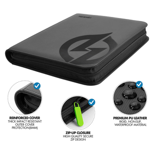 Oem Tùy Chỉnh 9-Pocket Trang Hiển Thị Lưu Trữ Album Thư Mục Organizer Dây Kéo Thẻ Chất Kết Dính Kinh Doanh Thẻ Chất Kết Dính - Product Image 4